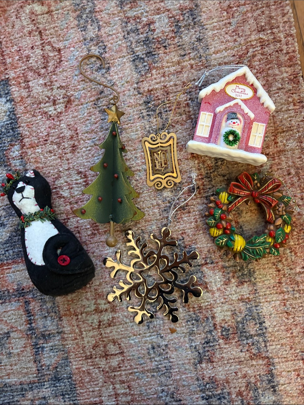 Collection of multi medium ornaments